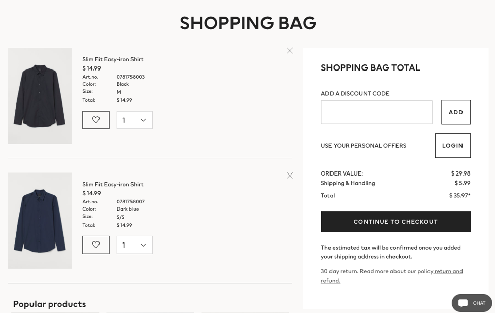 shopping bag