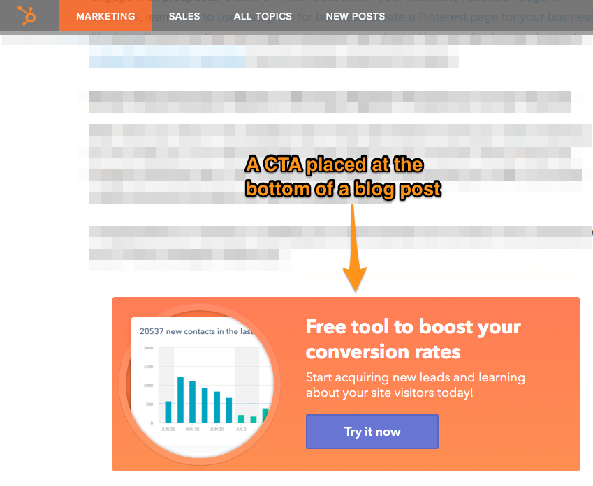 blog cta